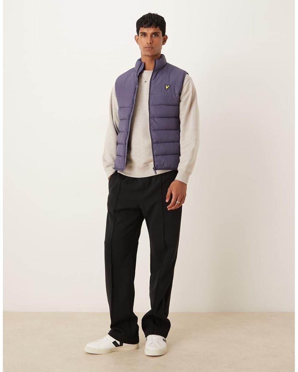 Lyle & Scott Blue Light Wadded Gilet for men