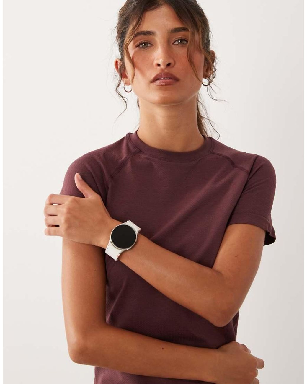 4505 Red Lightweight Seamless Mesh Running T-shirt