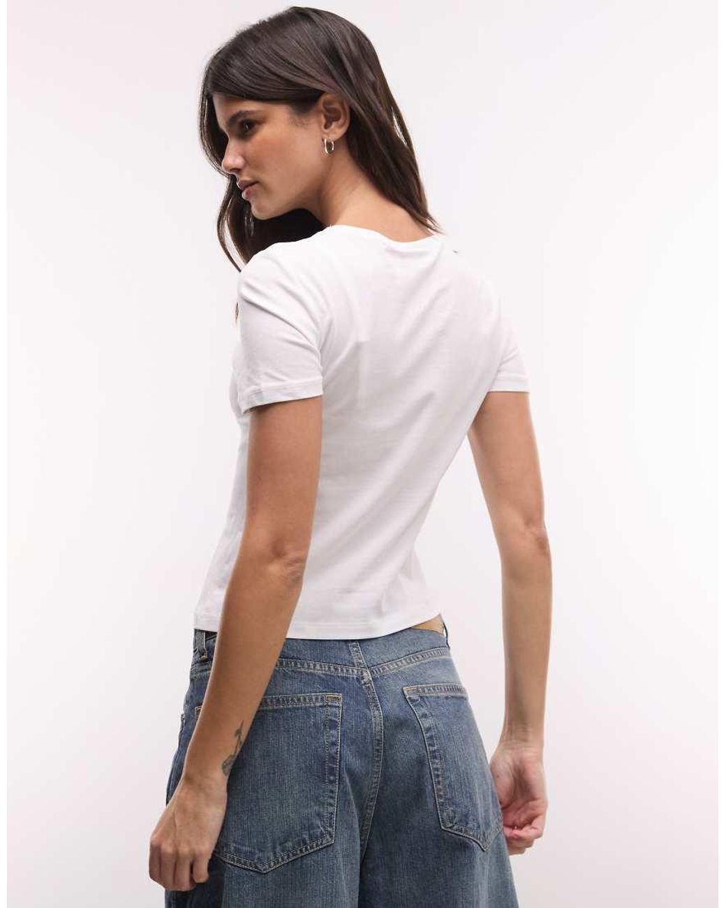 Weekday Blue Slim Fit T-shirt
