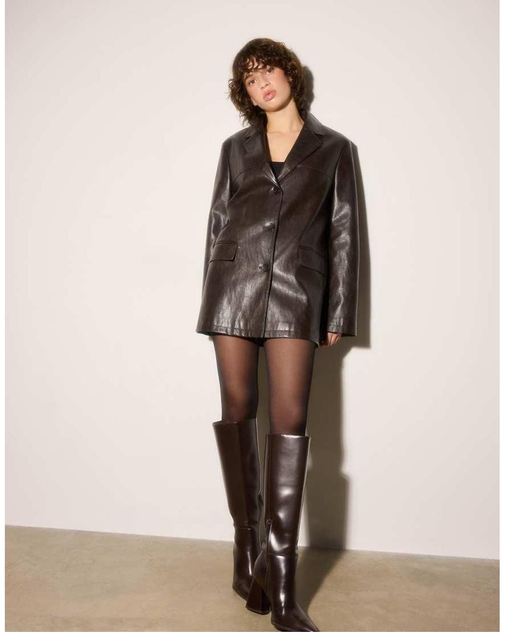Stradivarius Brown High-heeled Boots