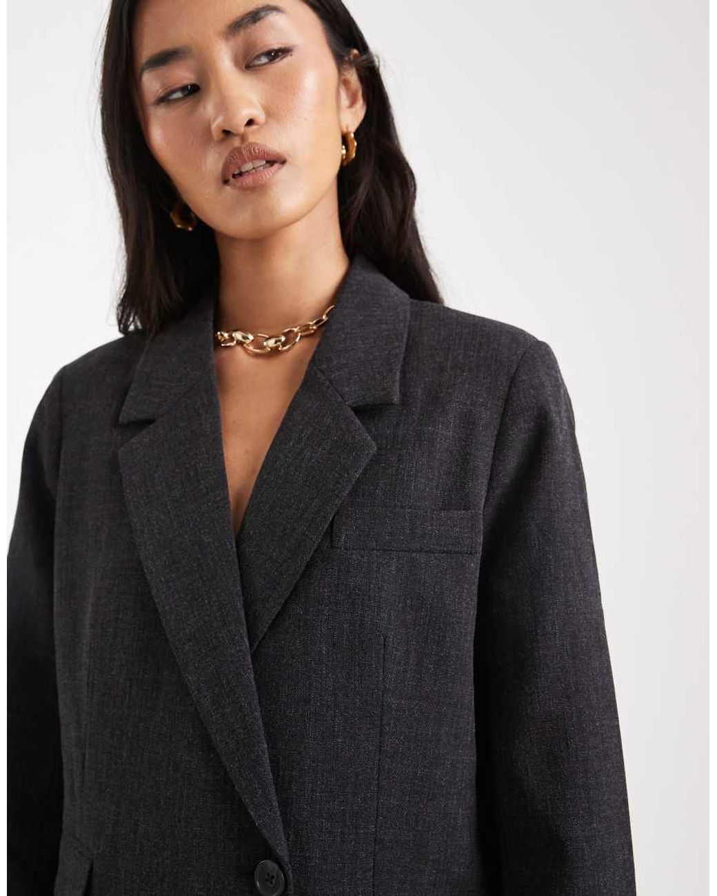 Vero Moda Black Oversized Fit Blazer Co-ord