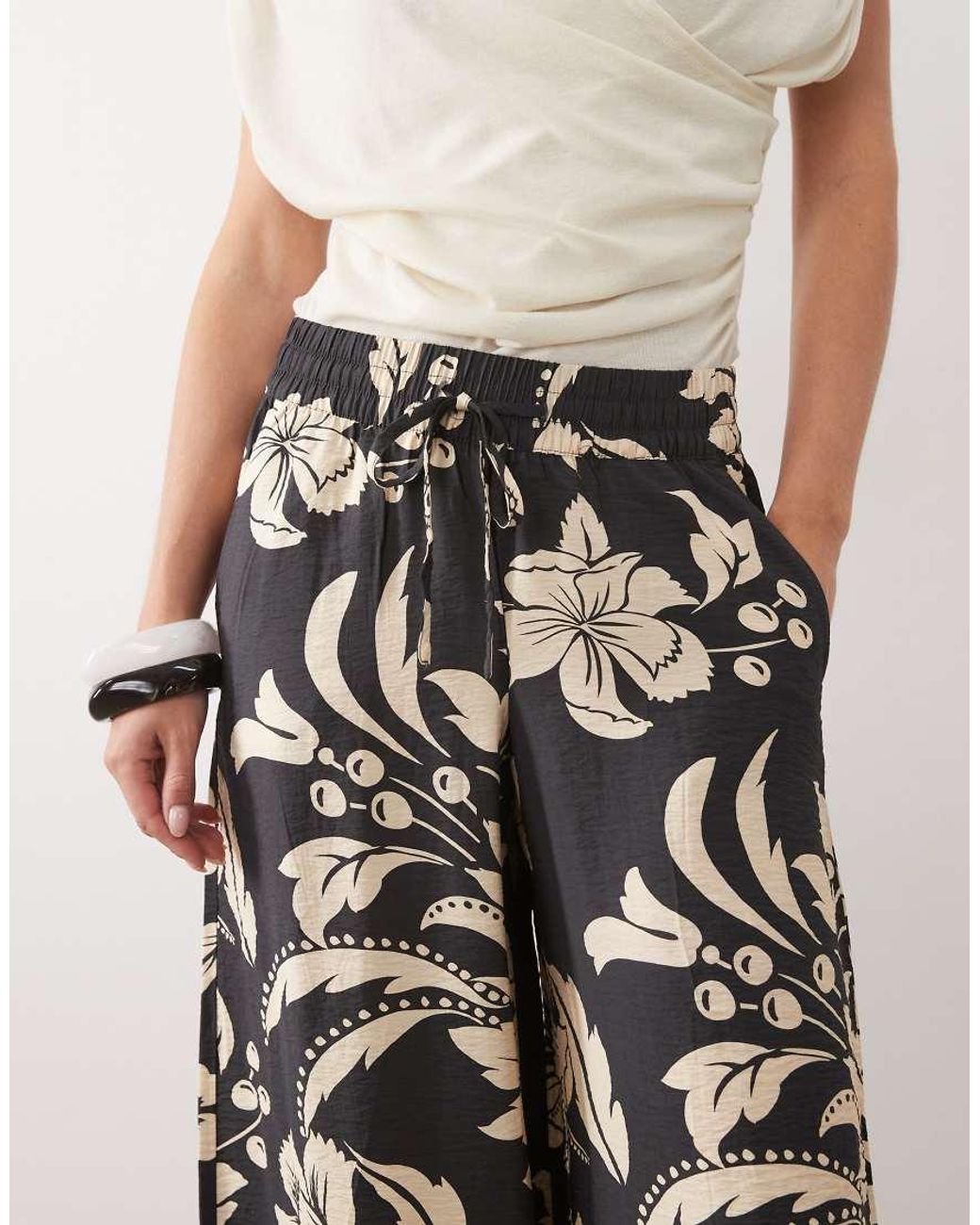 JDY Petite White Wide Leg Pants