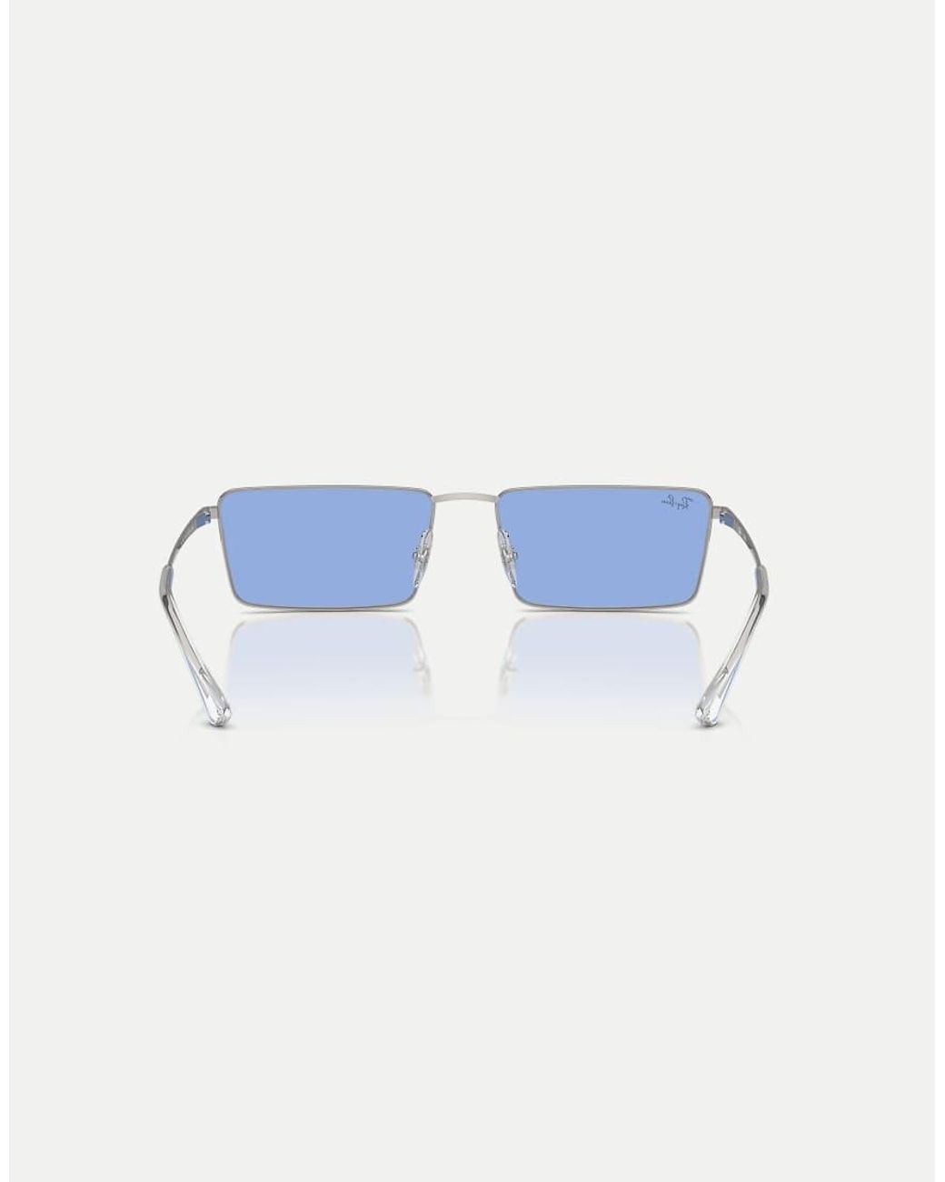 Ray-Ban Blue Emy Rectangle Sunglasses With Lens