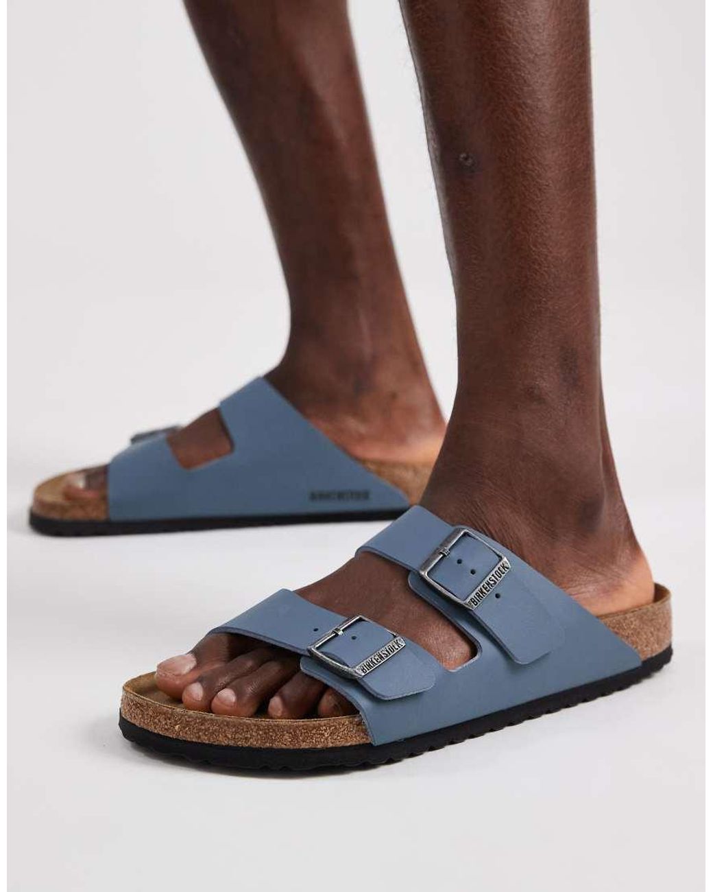 Birkenstock Blue Arizona Birko-flor Sandals
