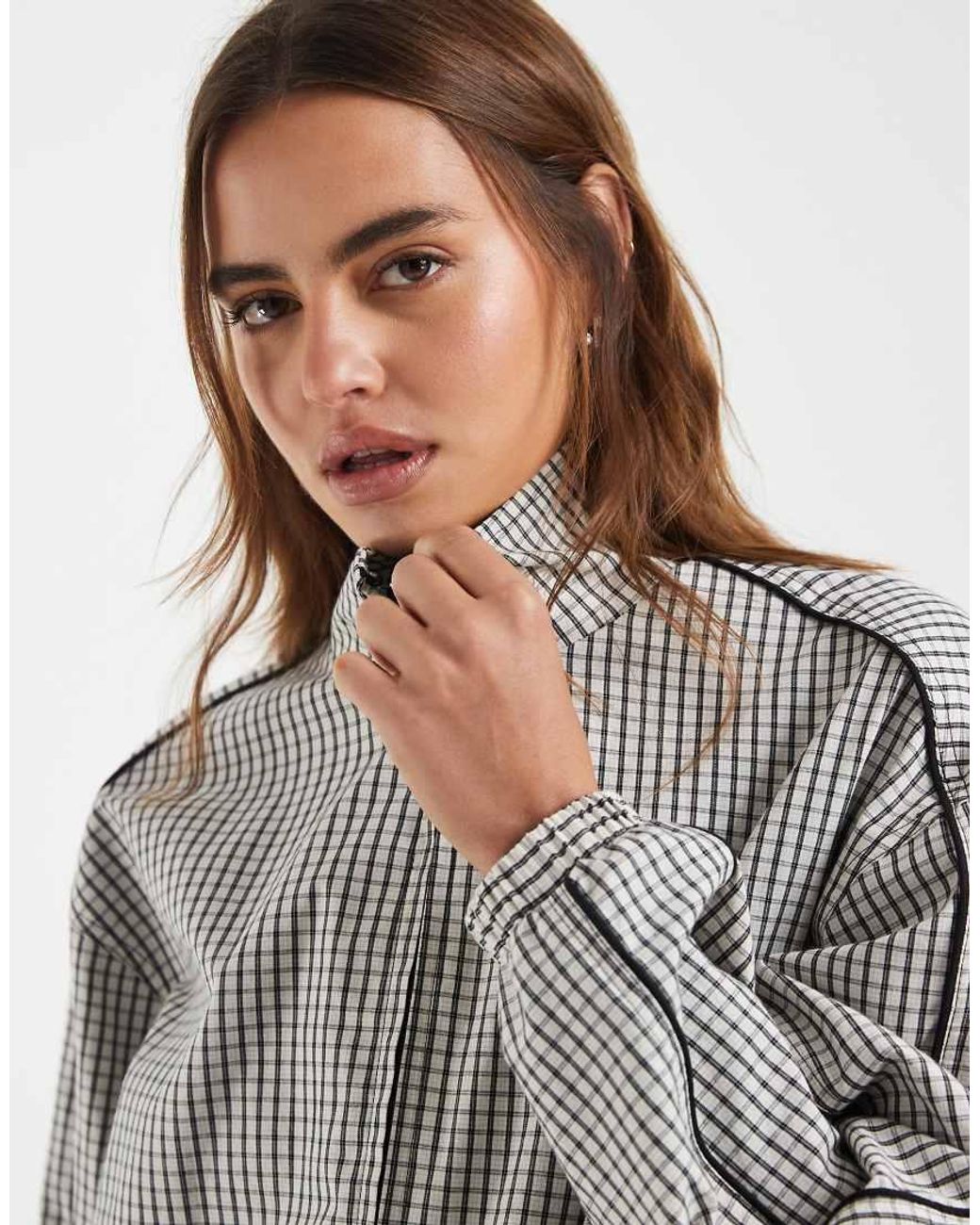 ASOS Gray Oversized Track Jacket