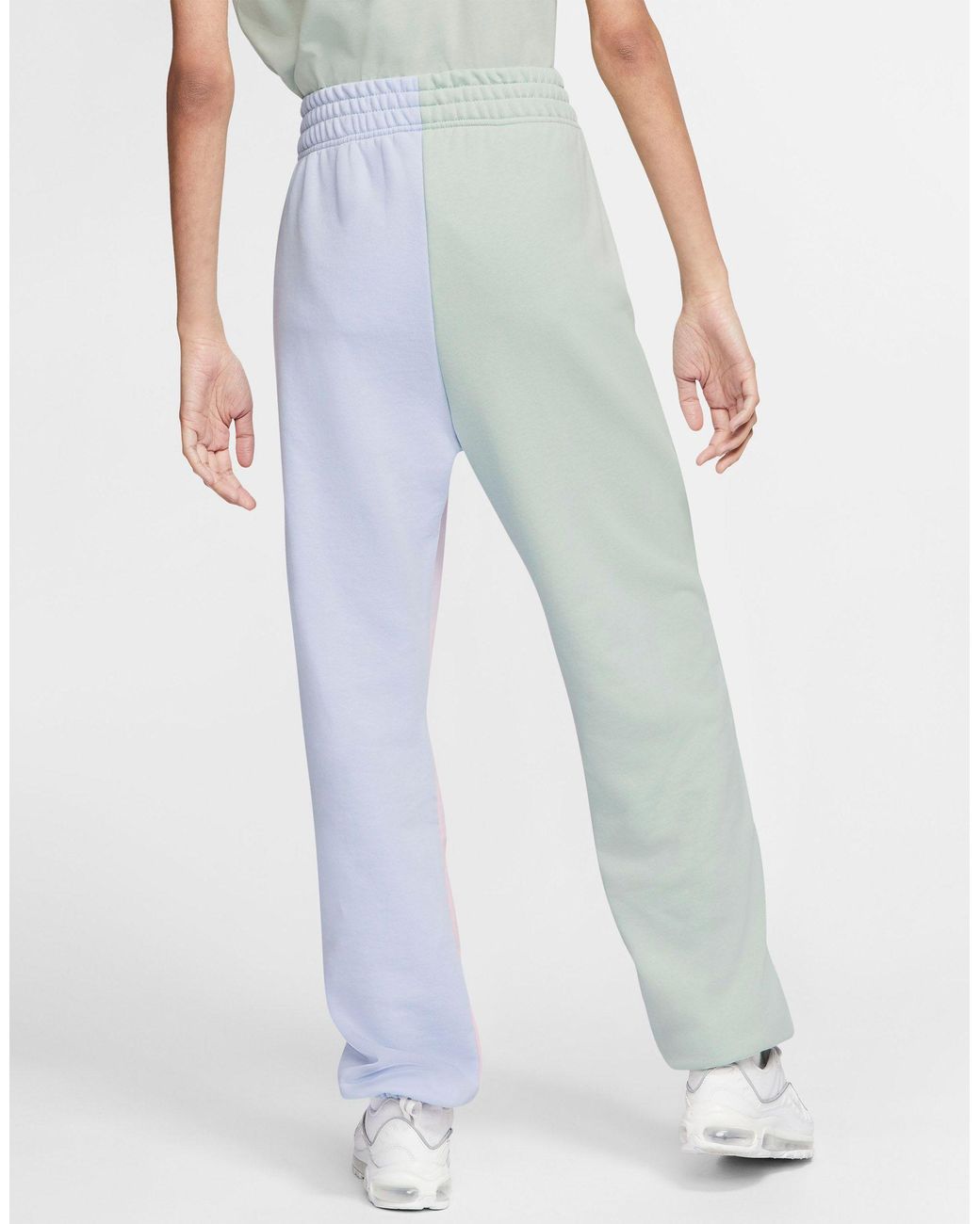 Nike Mini Metallic Swoosh Oversized Pastel Colour Block joggers Lyst Australia