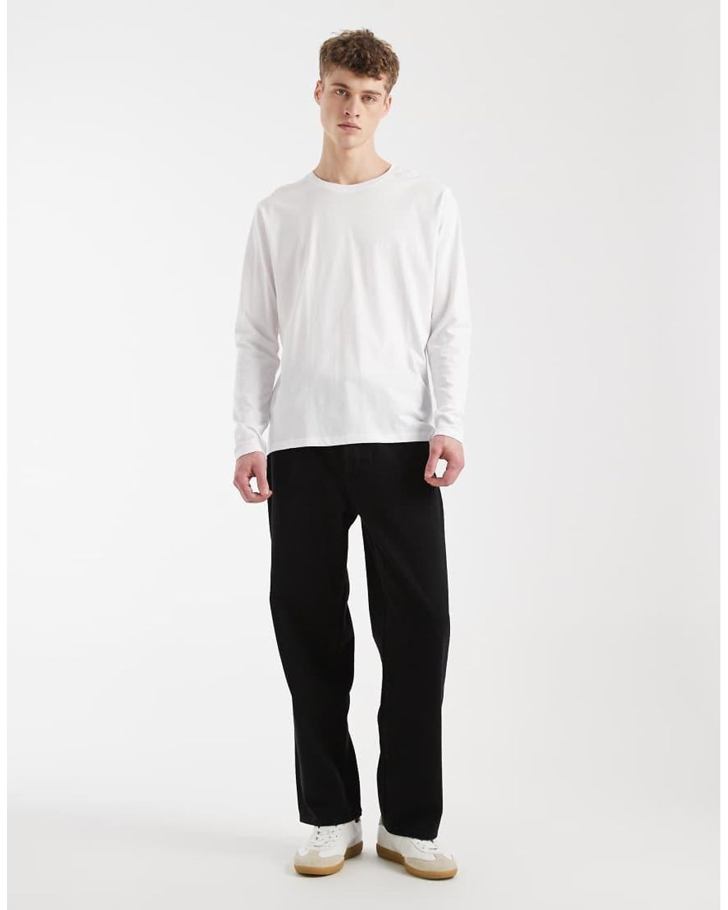 Jack & Jones White Long Sleeve T-shirt for men