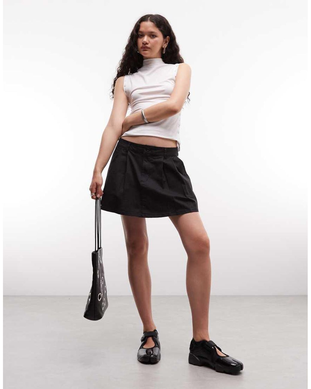Vans White Authentic Chino Mini Skirt