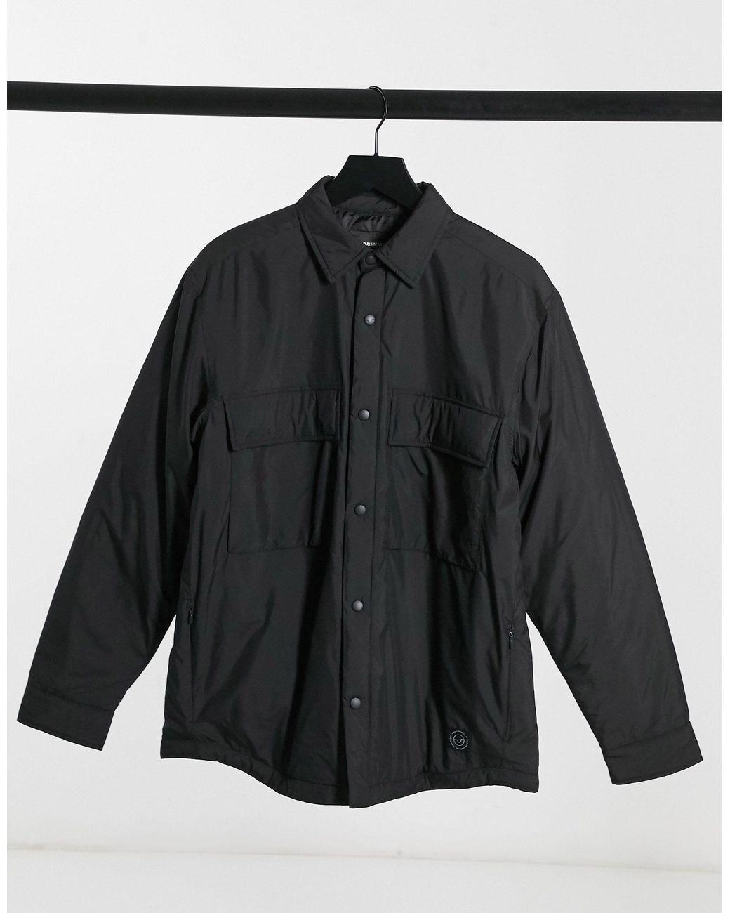 pull and bear overshirt shacket