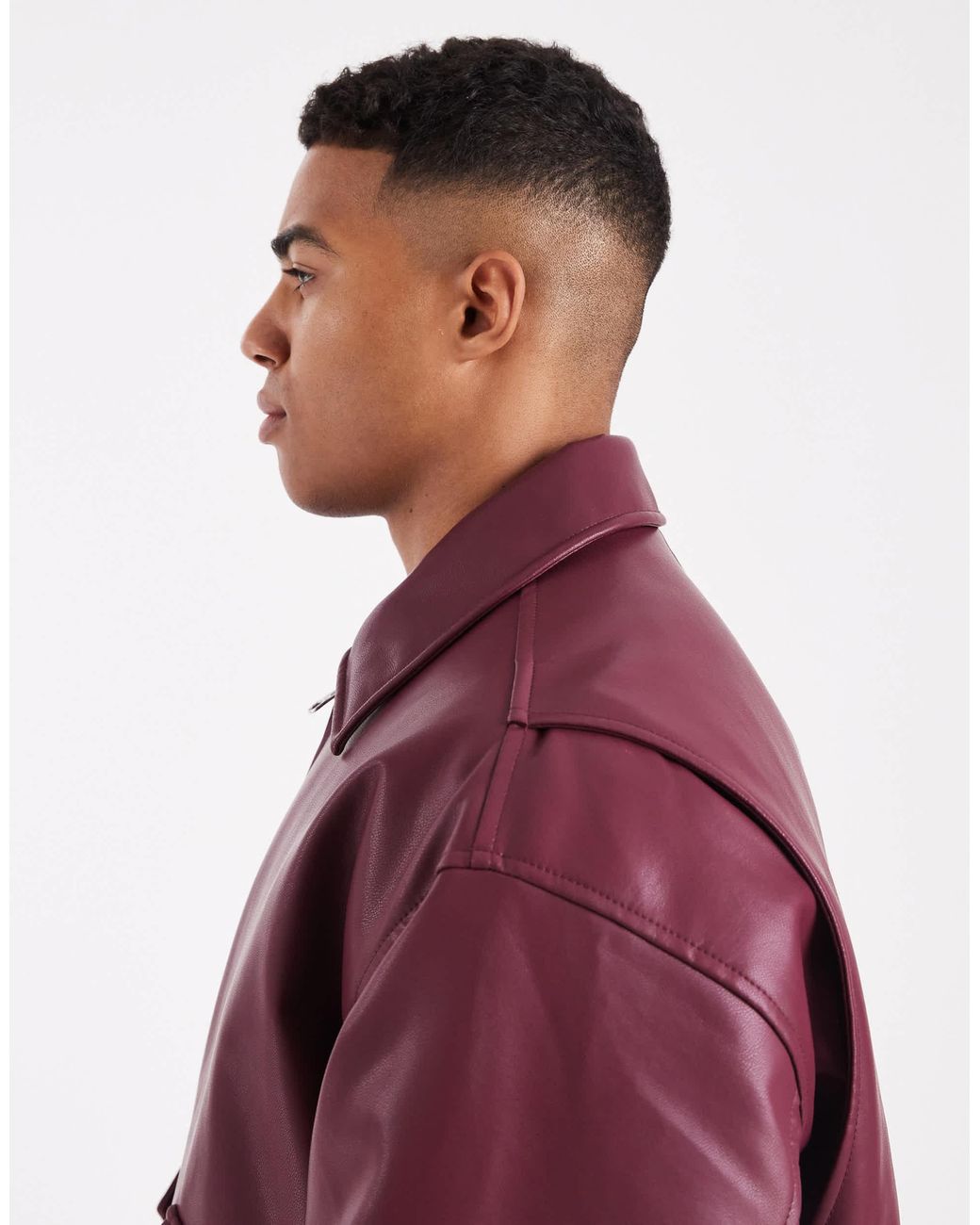 ASOS – oversize-bomberjacke in Red für Herren