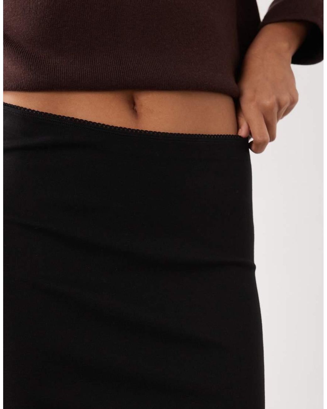 ASOS Black Midi Length Skirt
