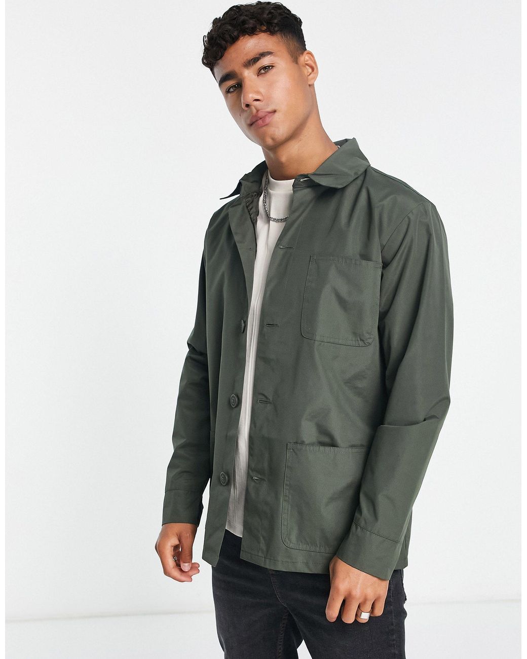 French Connection Utility Jacket in Green for Men | Lyst