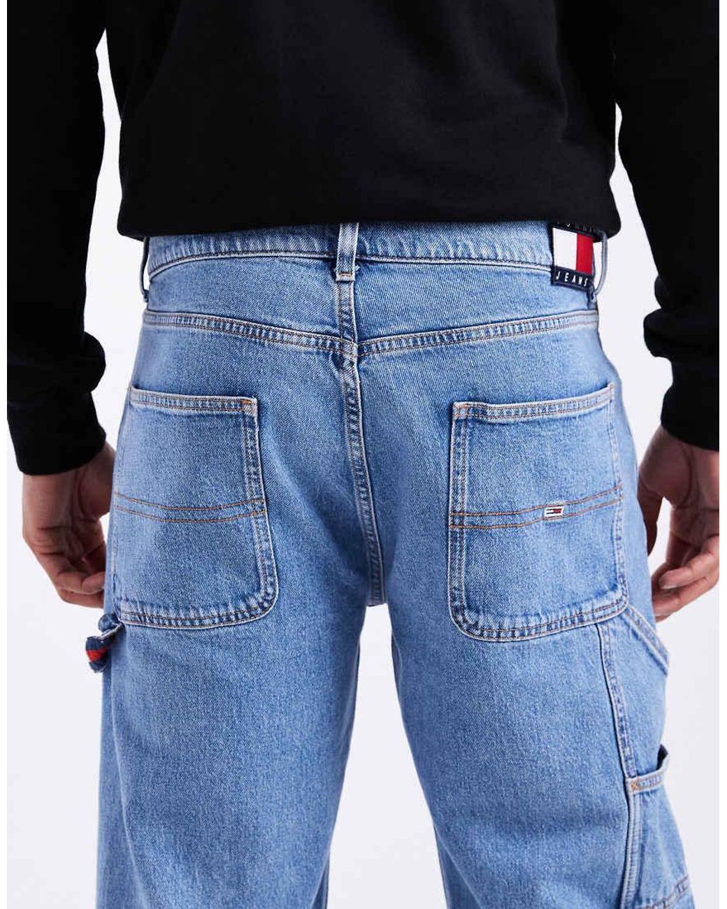 Tommy Hilfiger Blue Jamie Loose Straight Carpenter Jeans for men