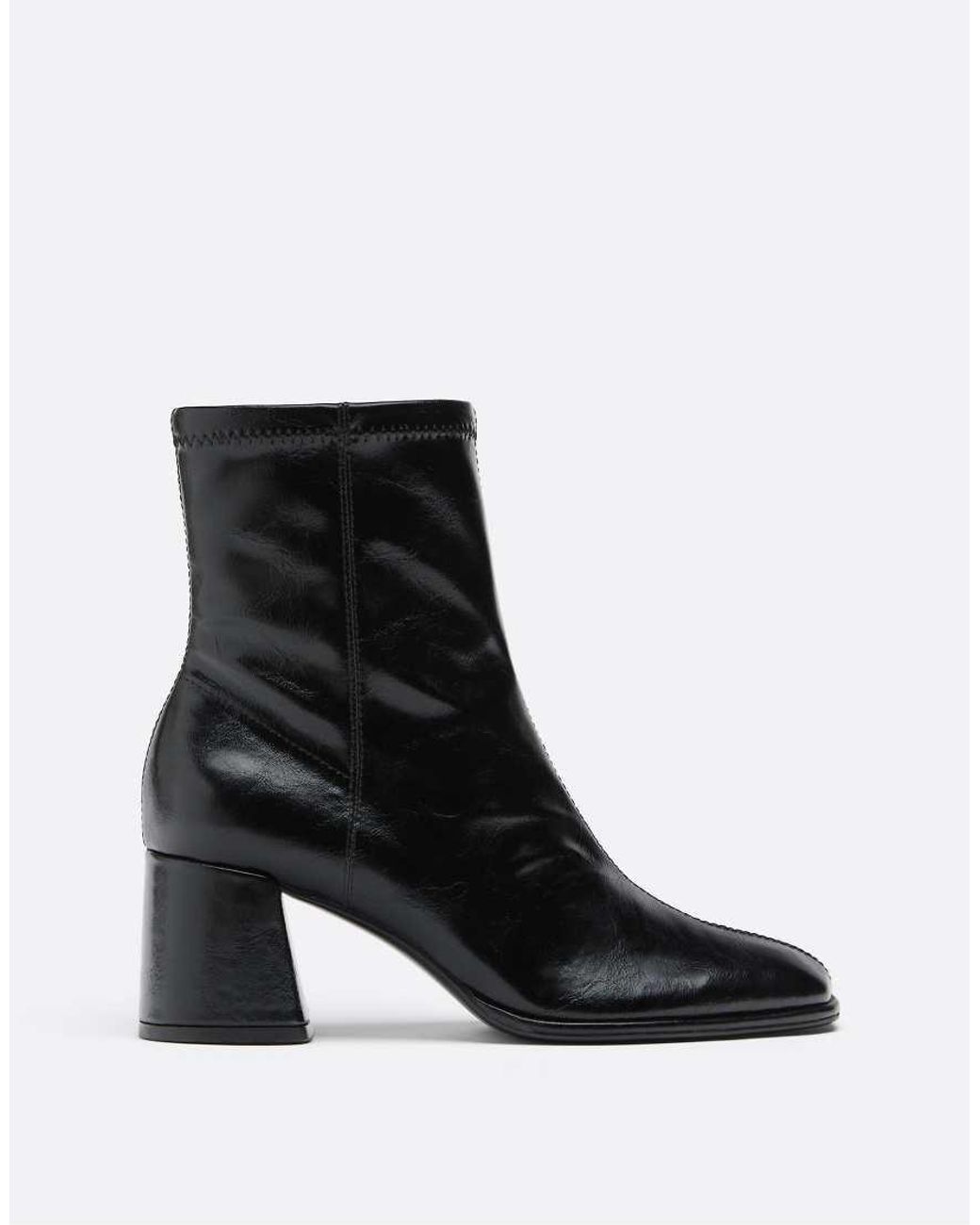 Stradivarius Black Basic Mid-heel Ankle Boots