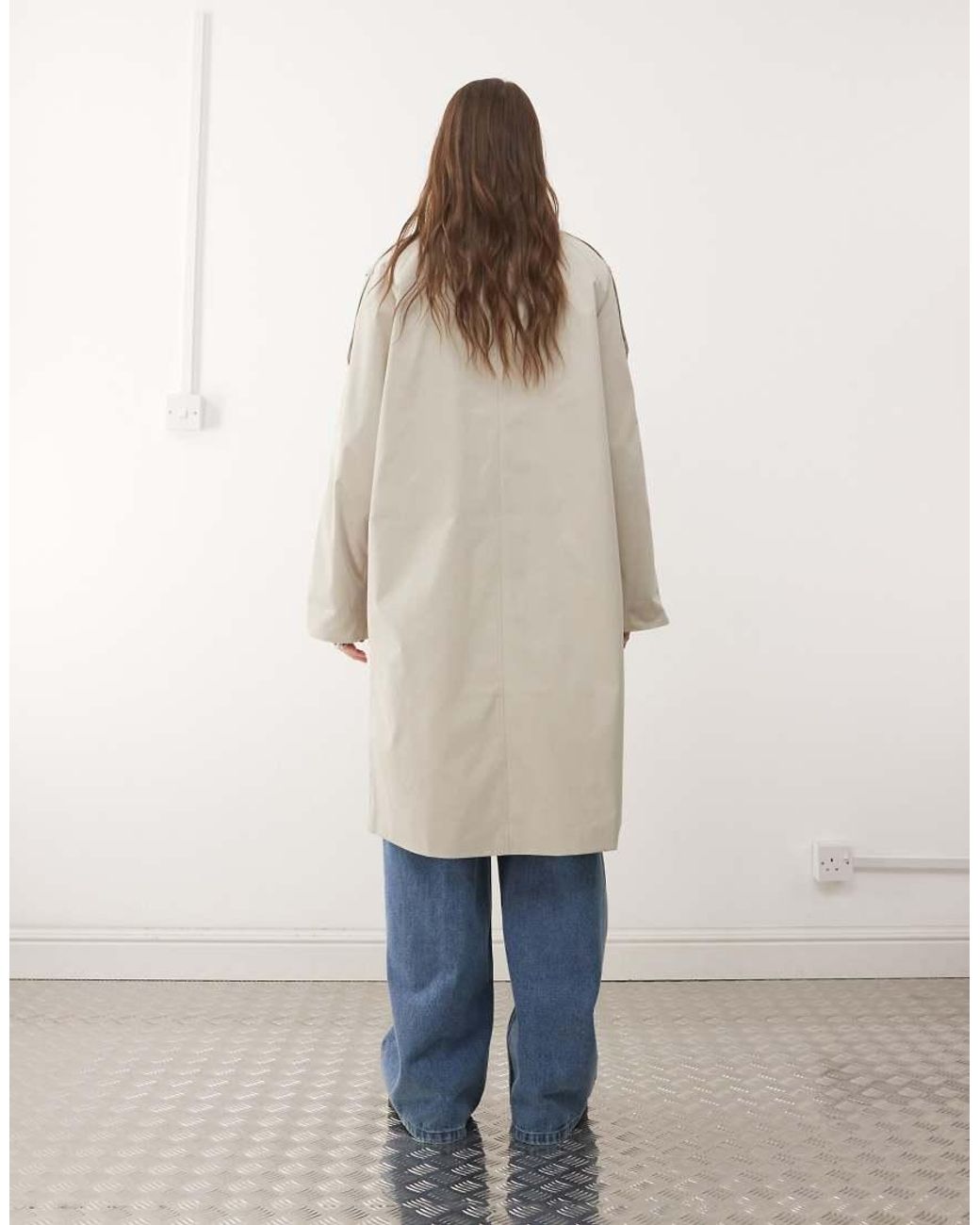 Noisy May Natural Midi Trench Coat