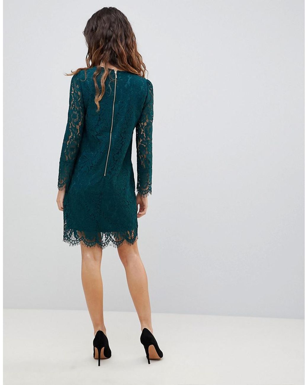 Oasis lace hotsell back shift dress