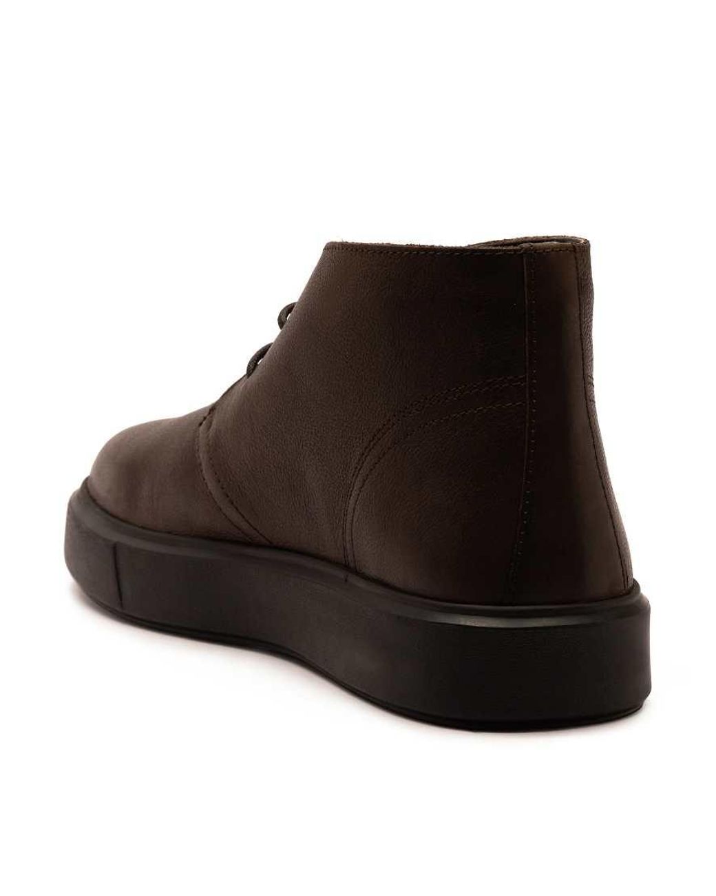 OFF THE HOOK Brown Jethro Leather Casual Lace-Up Chukka Boots for men