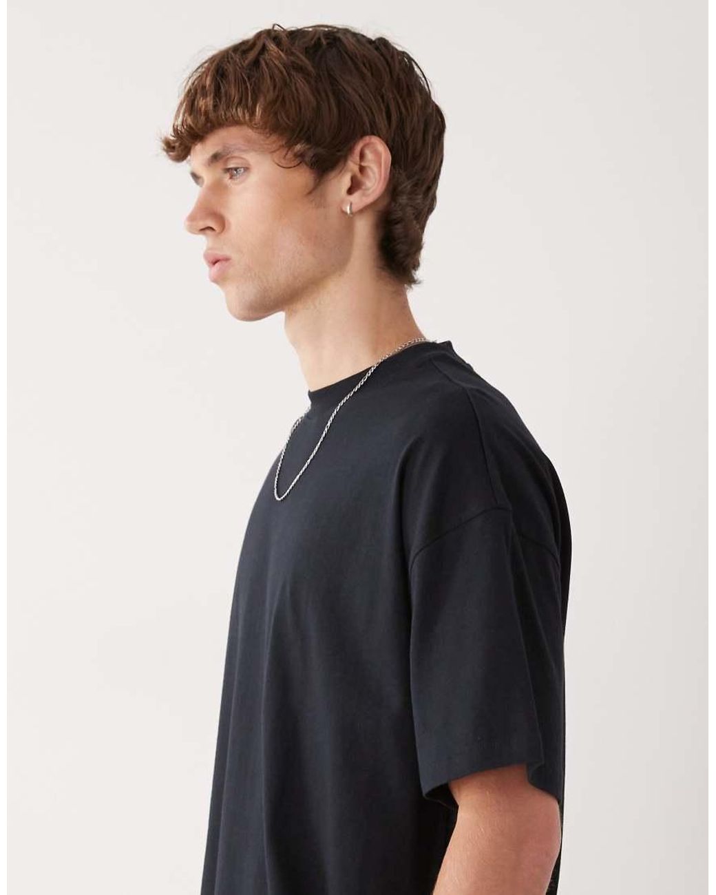 Collusion Black T-shirt for men
