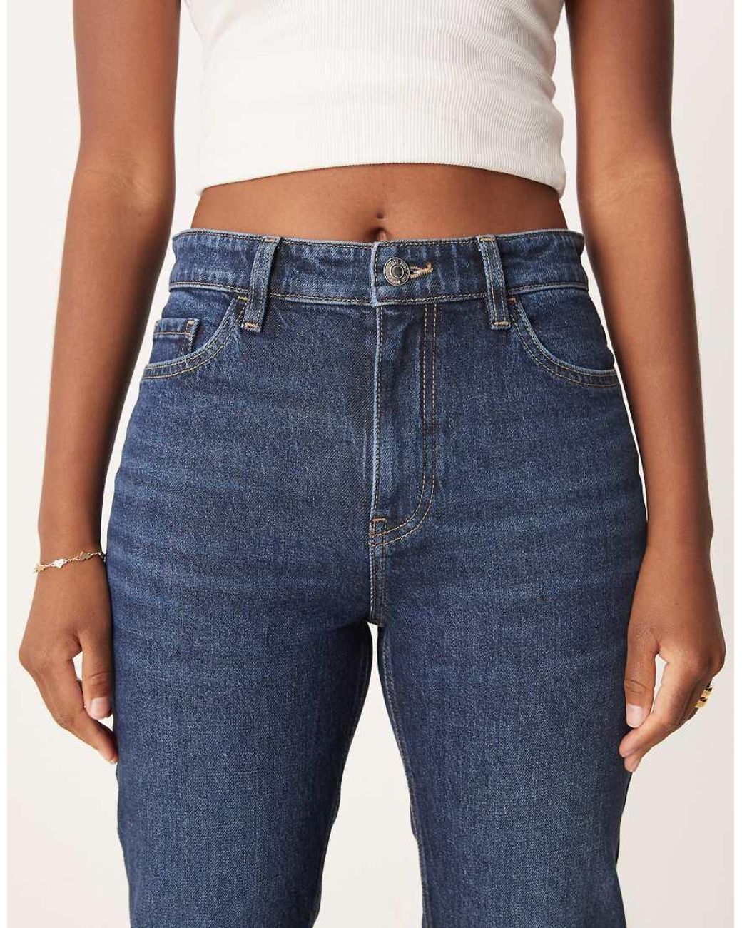 Mango Blue Newmom Slim Mom Jean