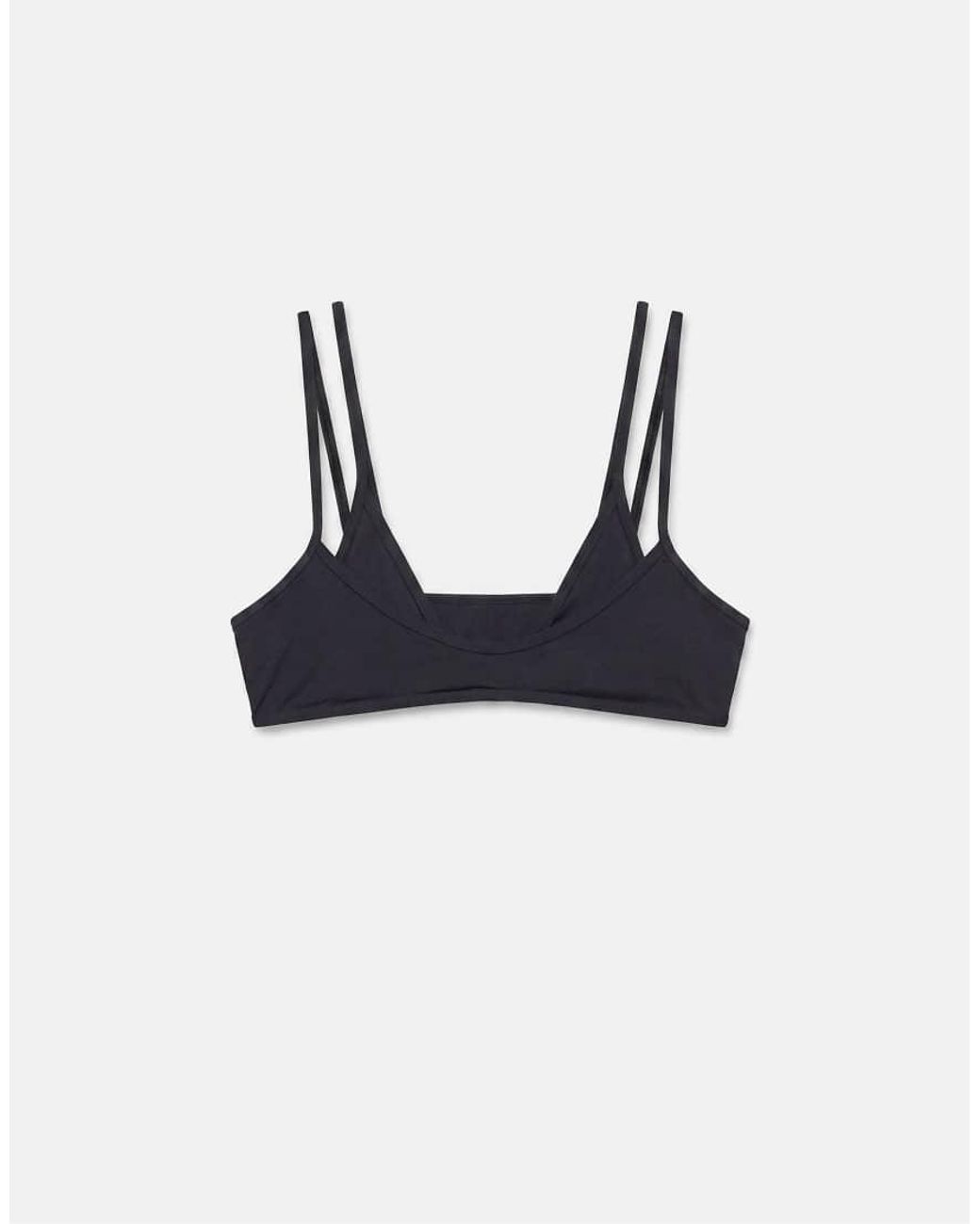 Pull&Bear Black Double Bikini Top