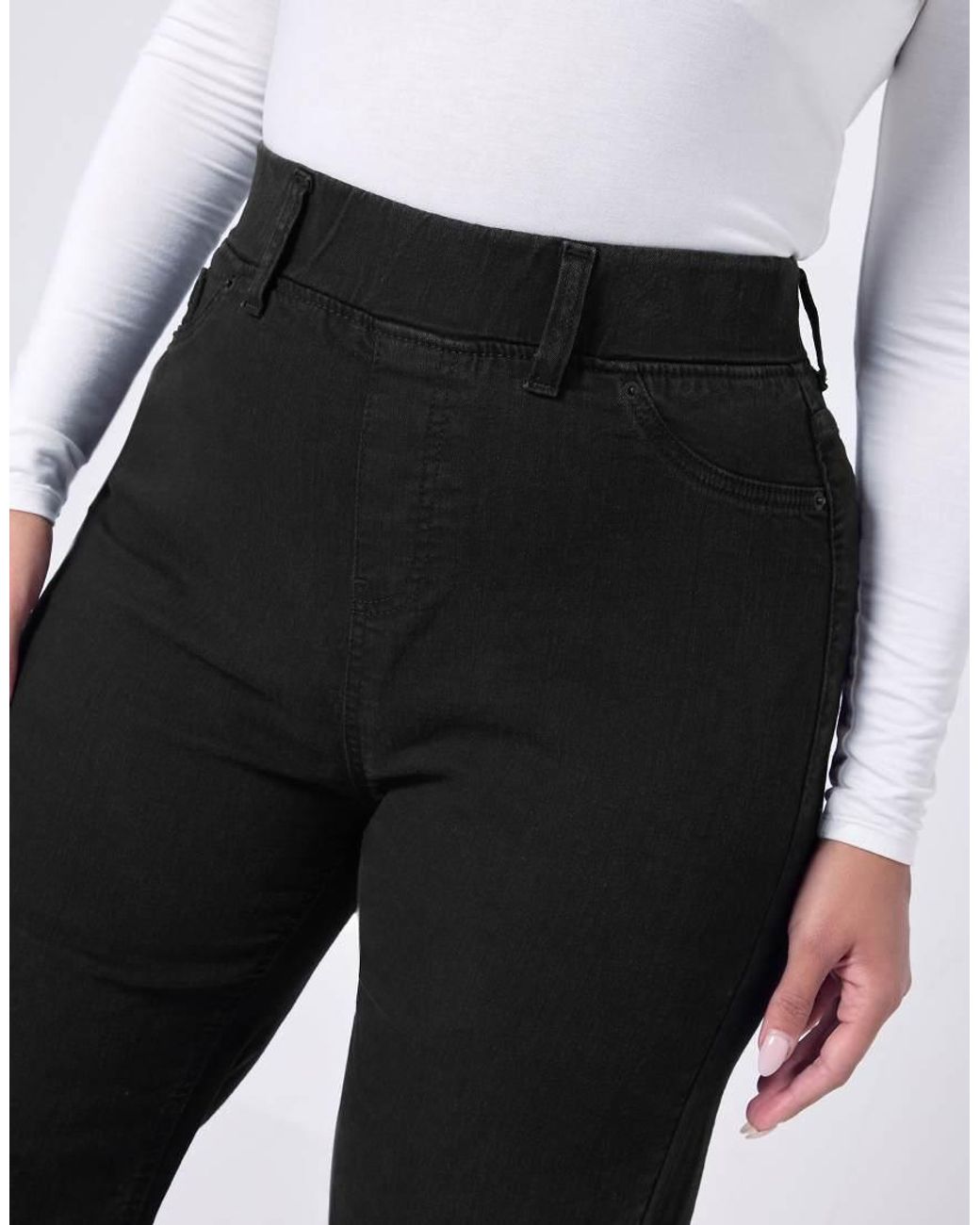 Yours Clothing Black Wide Leg Jeggings