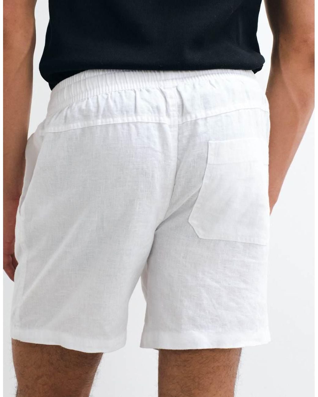 Cotton On Blue Linen Easy Short for men