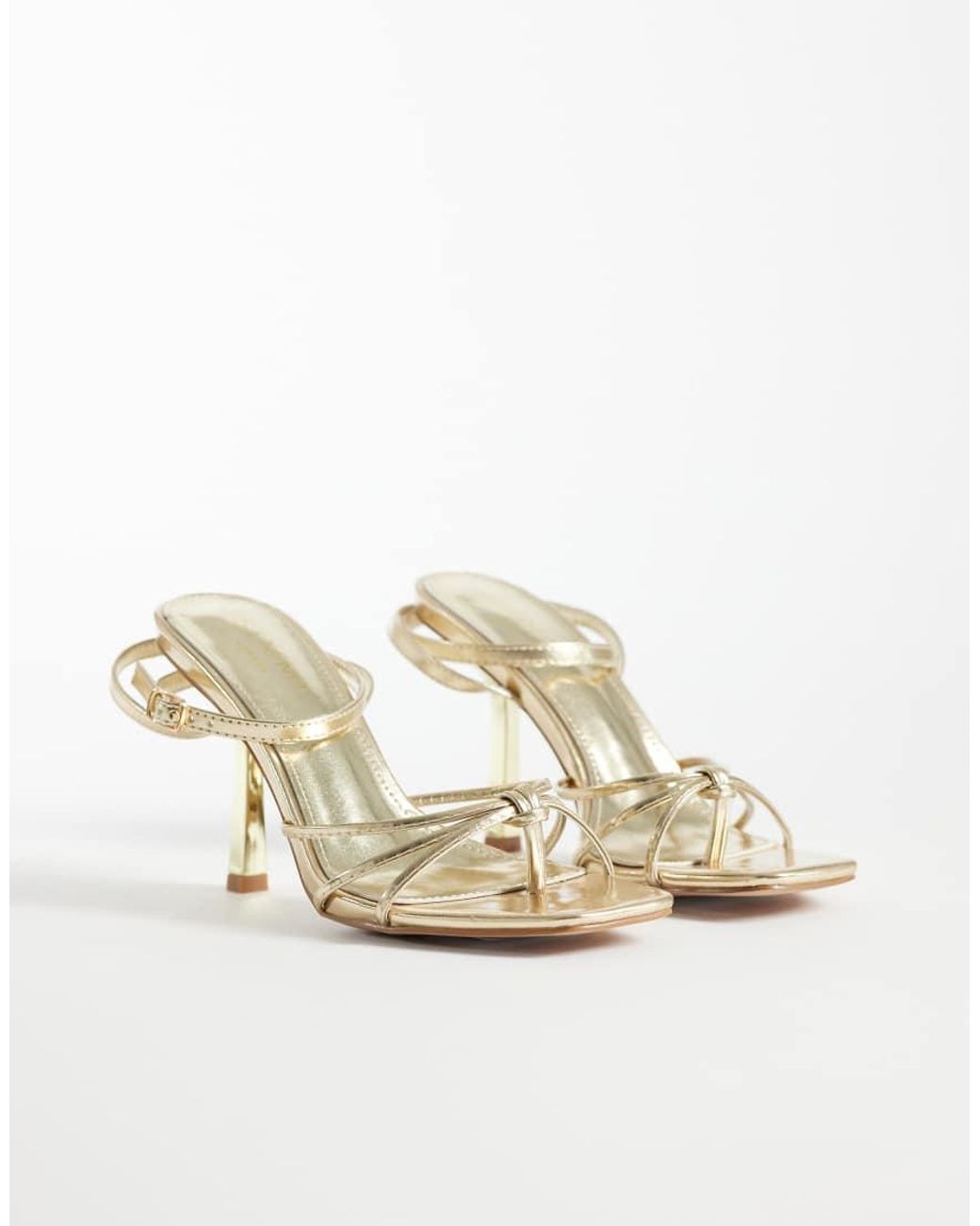 SIMMI Metallic Simmi London Sabrina Strappy Heeled Sandals