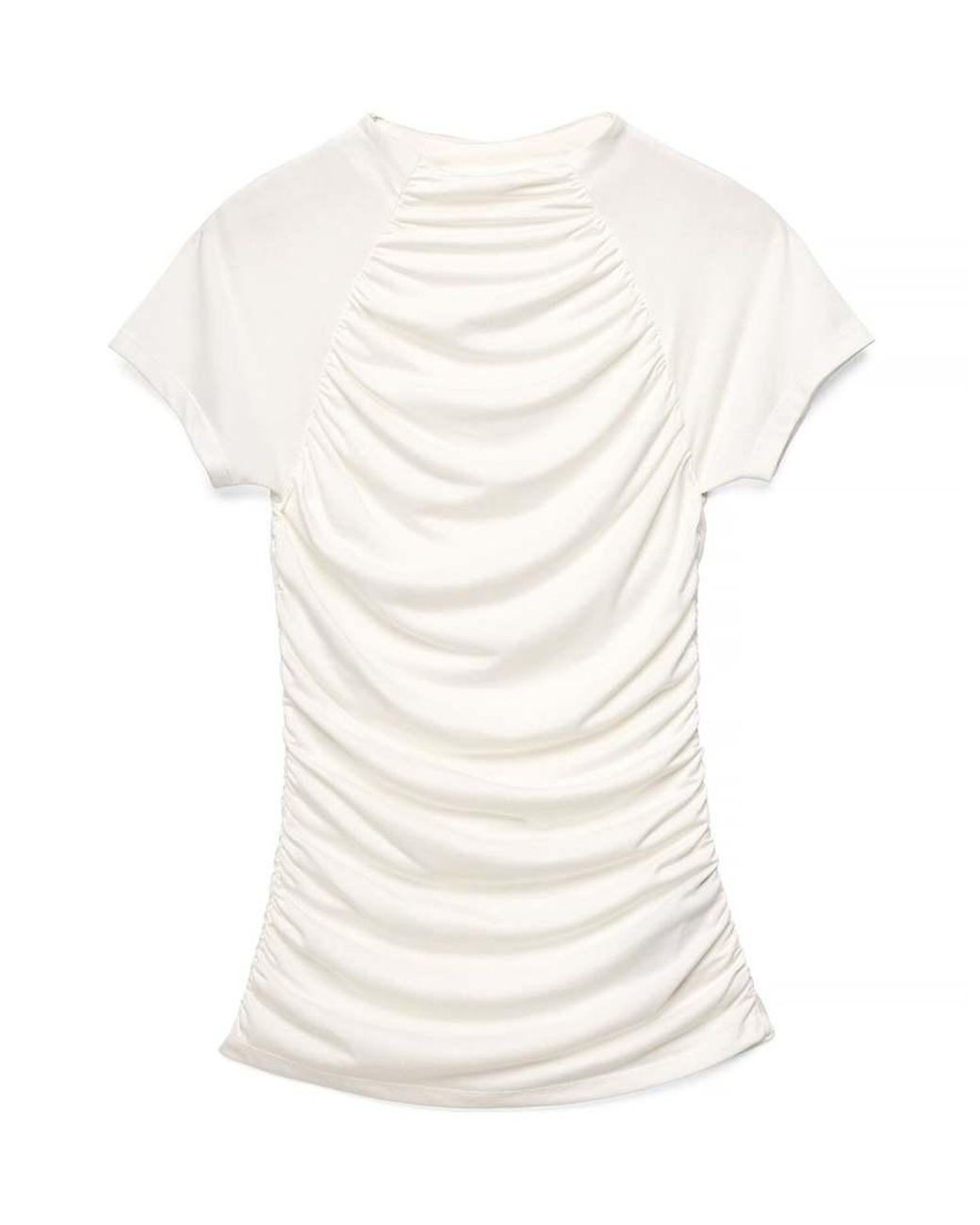 NA-KD Brown High Neck Drape Top