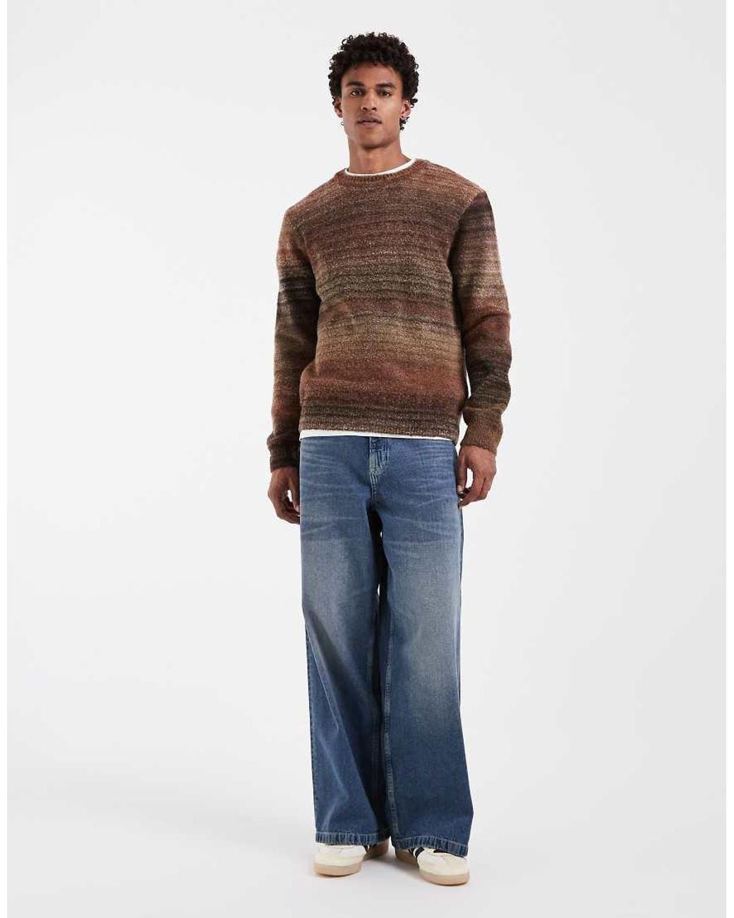 Levi's Brown Presidio Ombre Sweatshirt for men