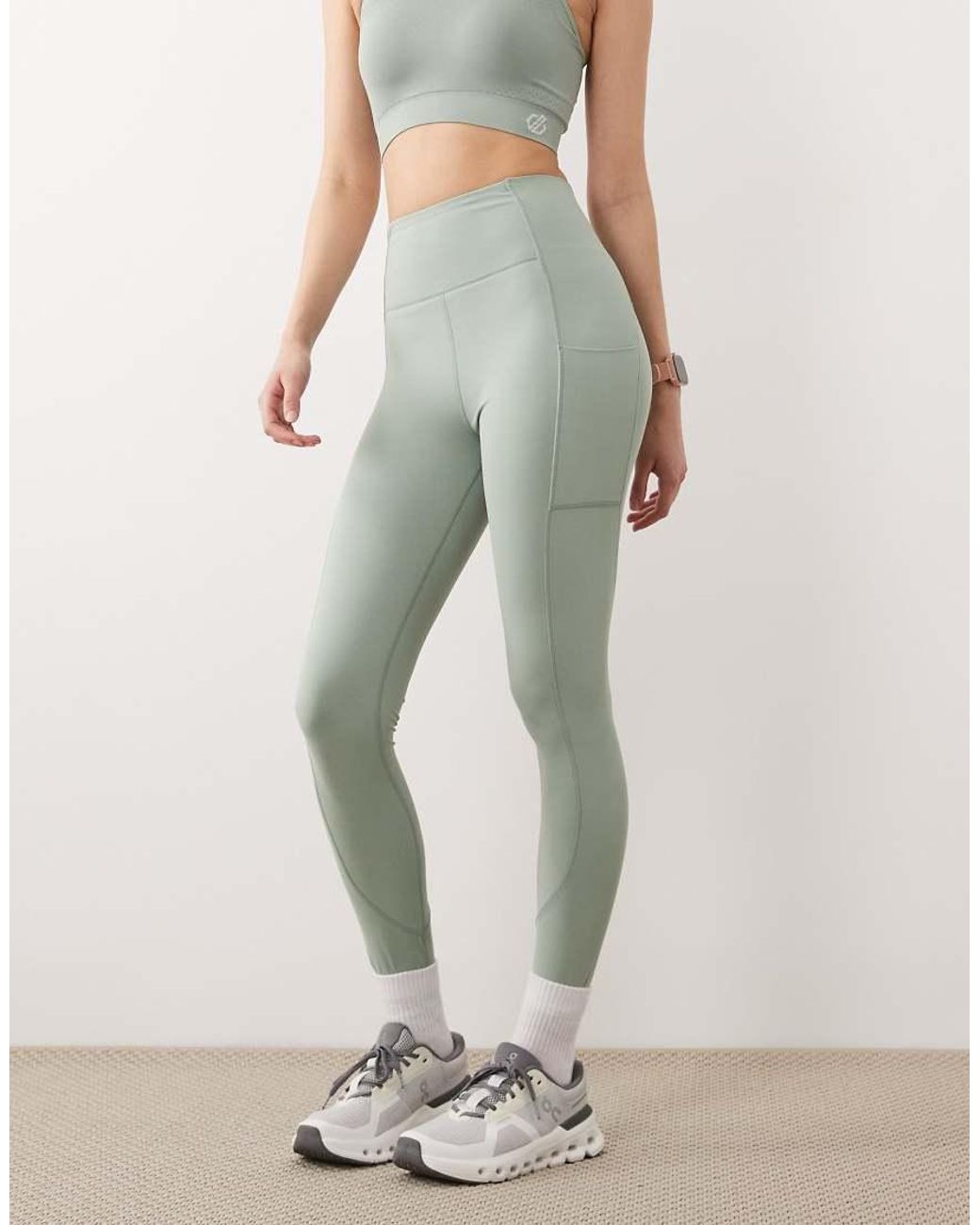 Dare 2b Gray Lightweight Sculpting Power Leggings