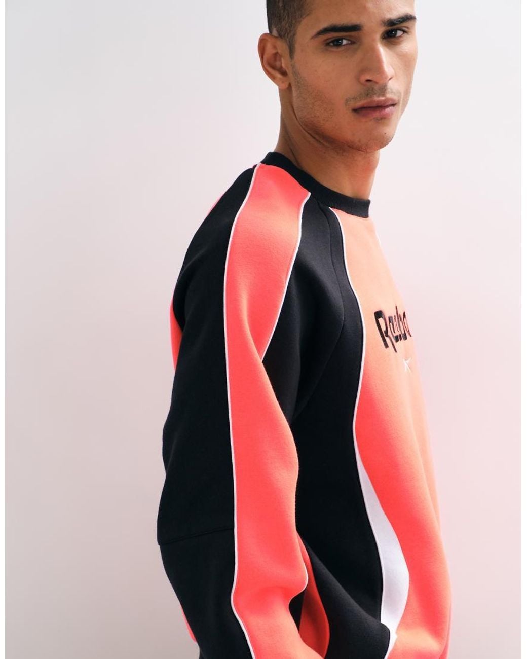 Reebok Red Sidewinder Football Crewneck Sweatshirt for men