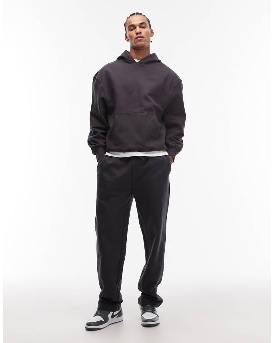 ASOS Premium Oversized Hoodie Van Zware 400Gsm Stof in het Blue voor heren