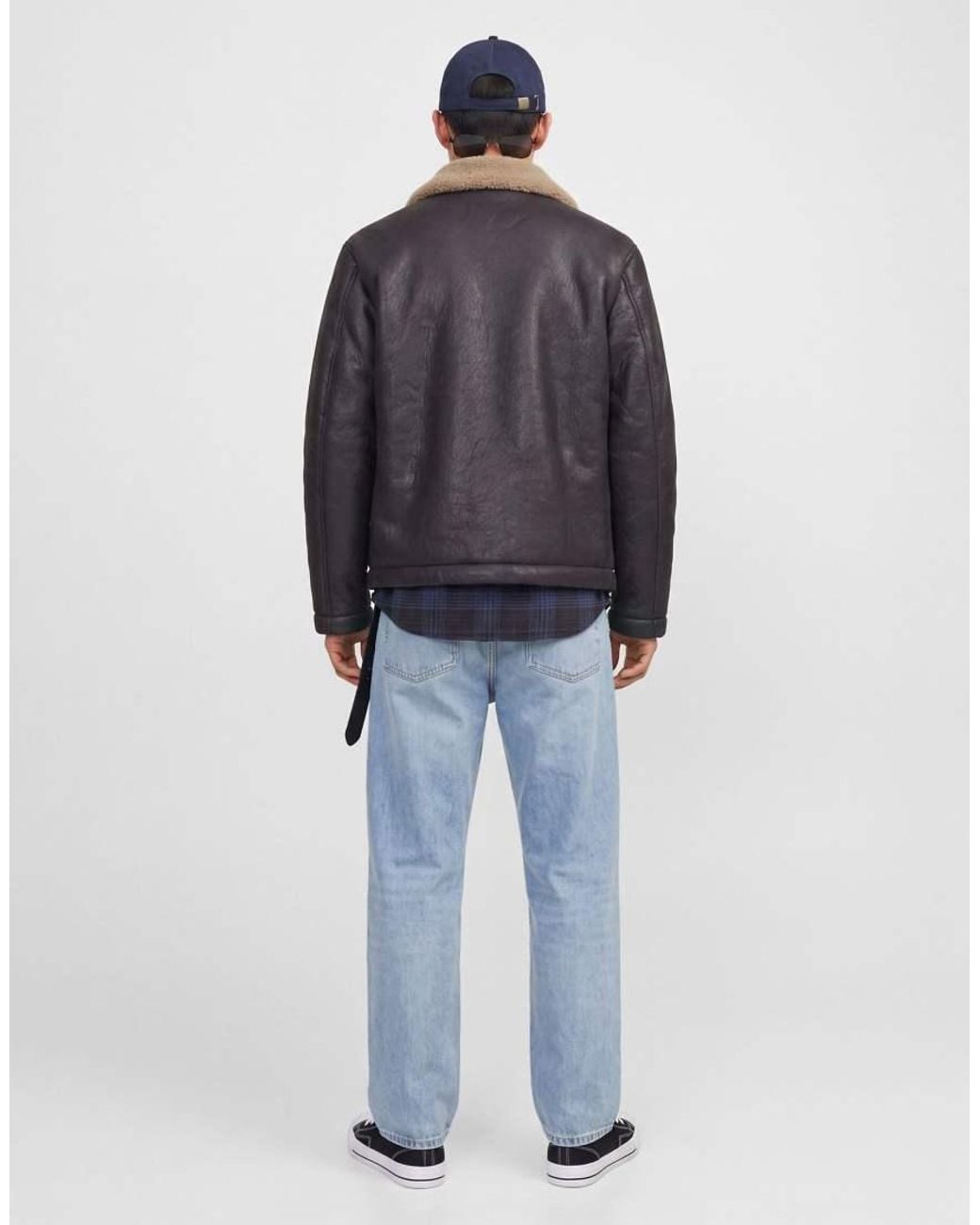 Jack & Jones Blue Alex High Rise baggy Fit Jeans for men