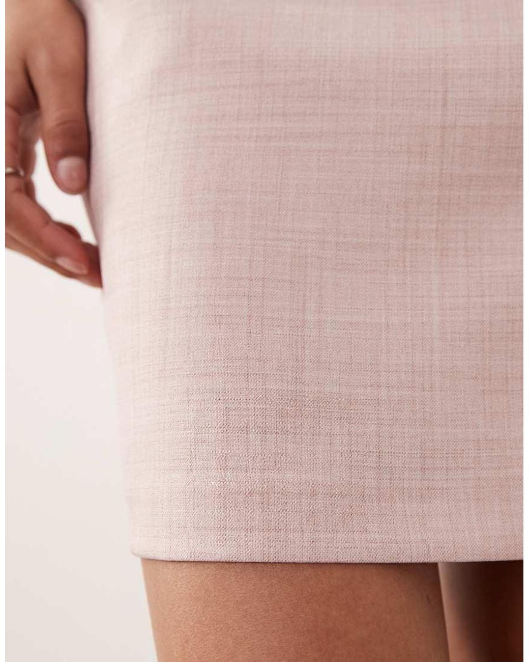 Miss Selfridge Pink Tailored Mini Skirt
