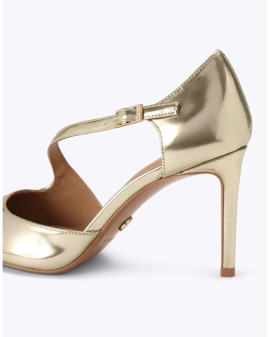 Carvela Kurt Geiger Metallic Lorita Court Heeled Shoes