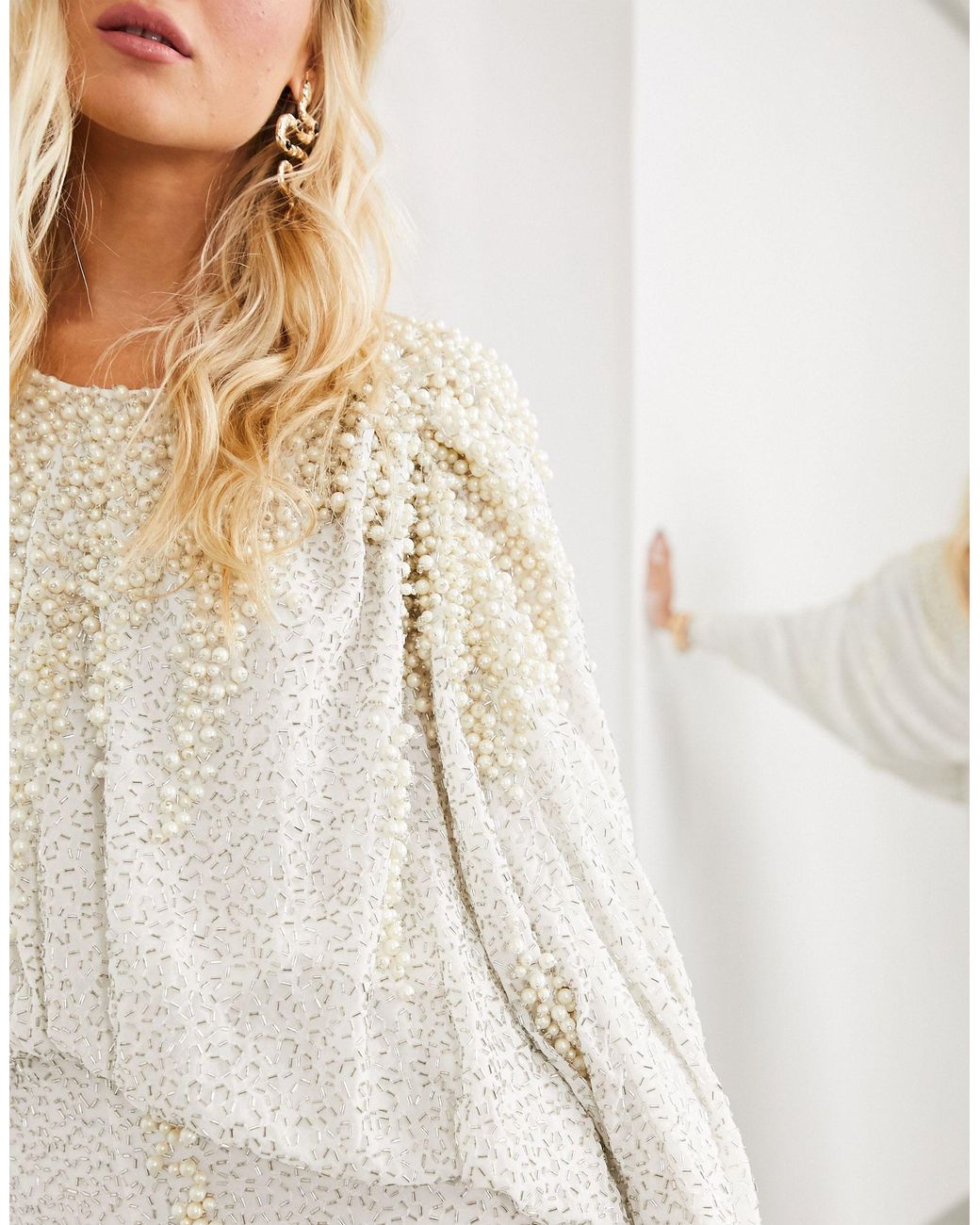 Asos white dress maxi sales