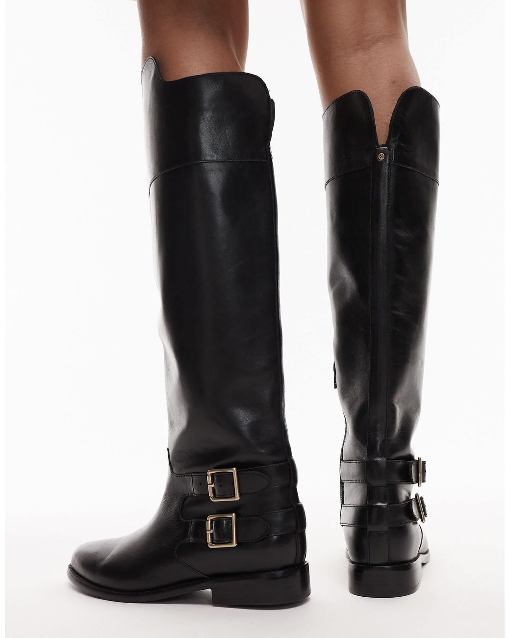 Fe-lise - bottes style équitation à détails boucles Bronx en coloris Black