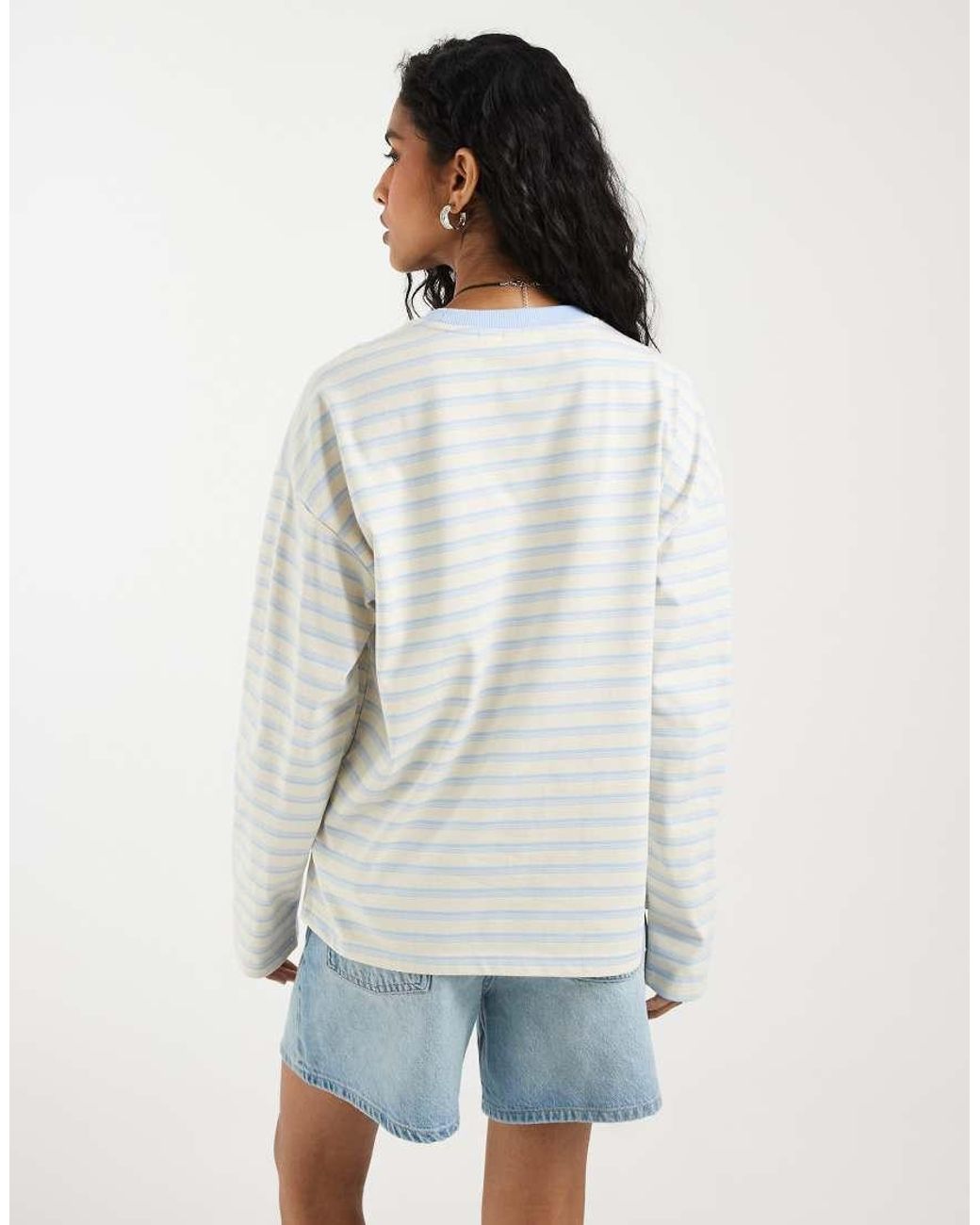 Noisy May White Long Sleeve Sweatshirt
