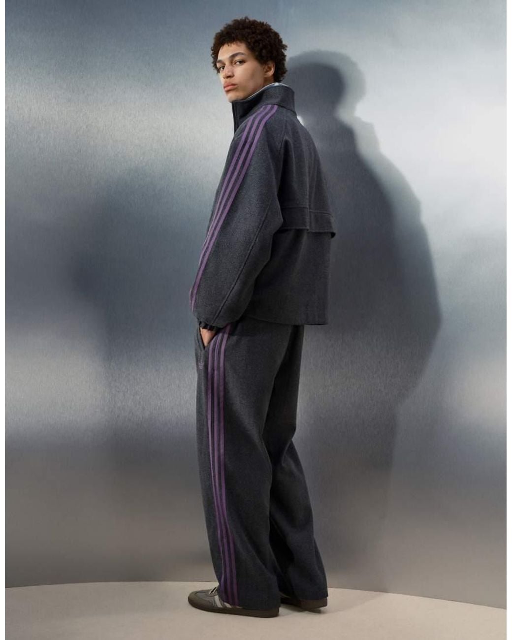 adidas Originals x ASOS Blue Oversized Track Jacket for men