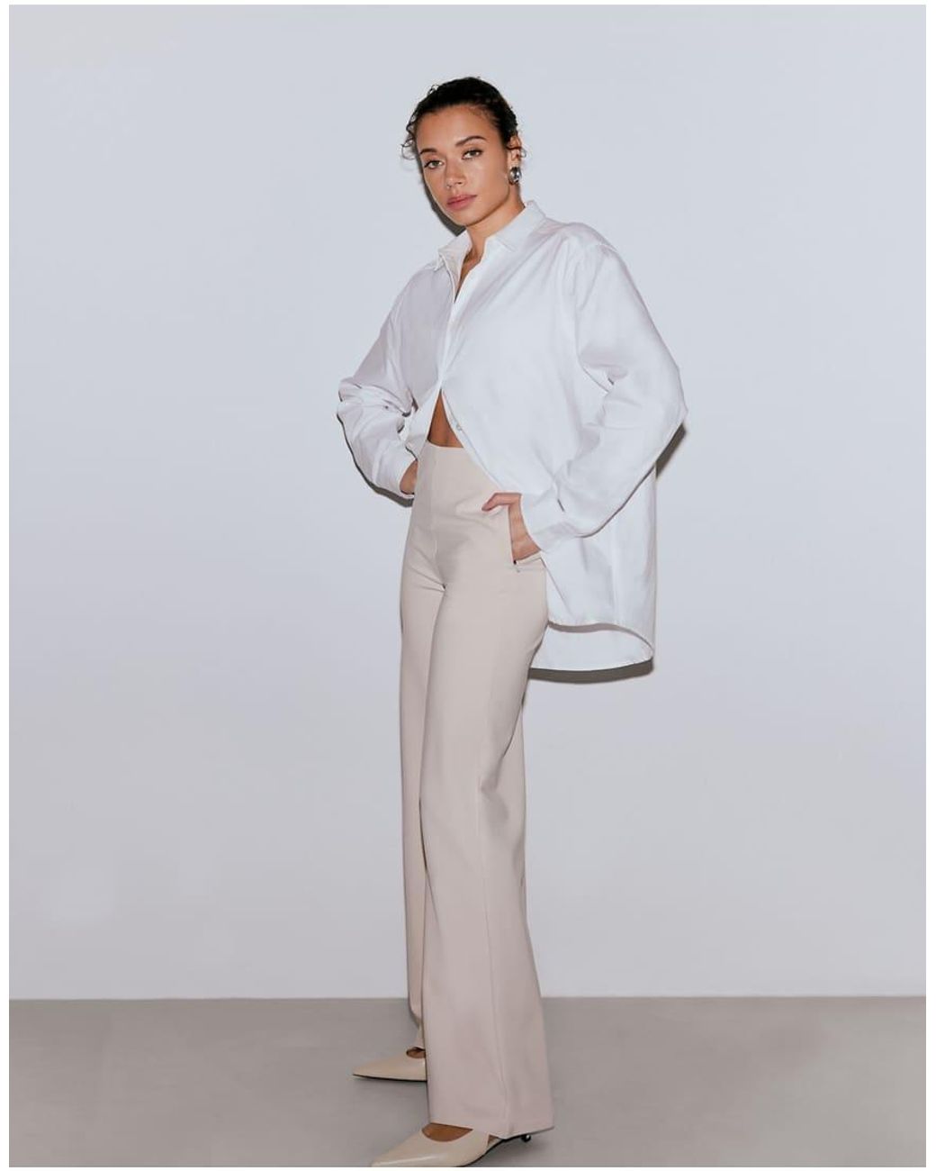 Aim'n White Sand Luxe Pants