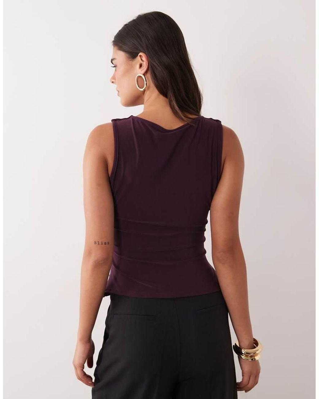 ASOS Purple Hardware Top