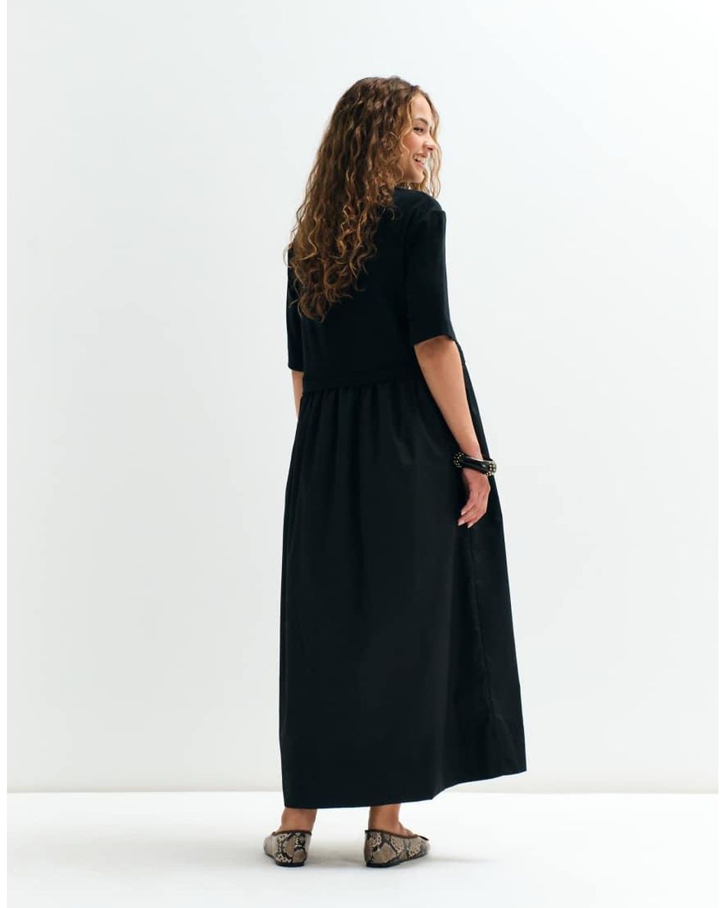 ASOS Blue Asos Adaptive Jersey Hybrid T-shirt Midi Dress