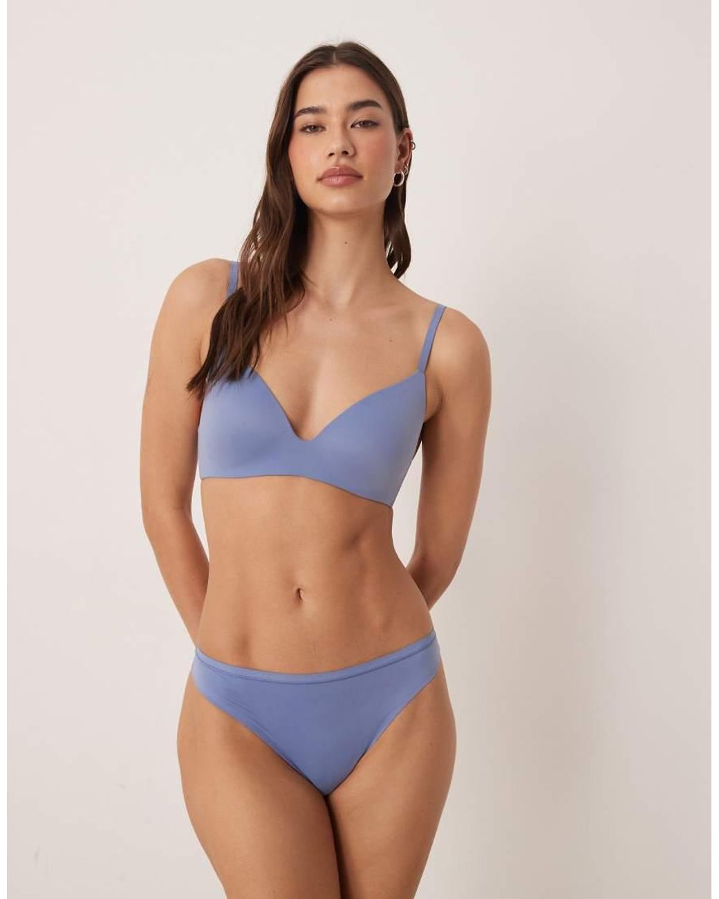 Calvin Klein Blue Perfectly Fit Wire Free Bra