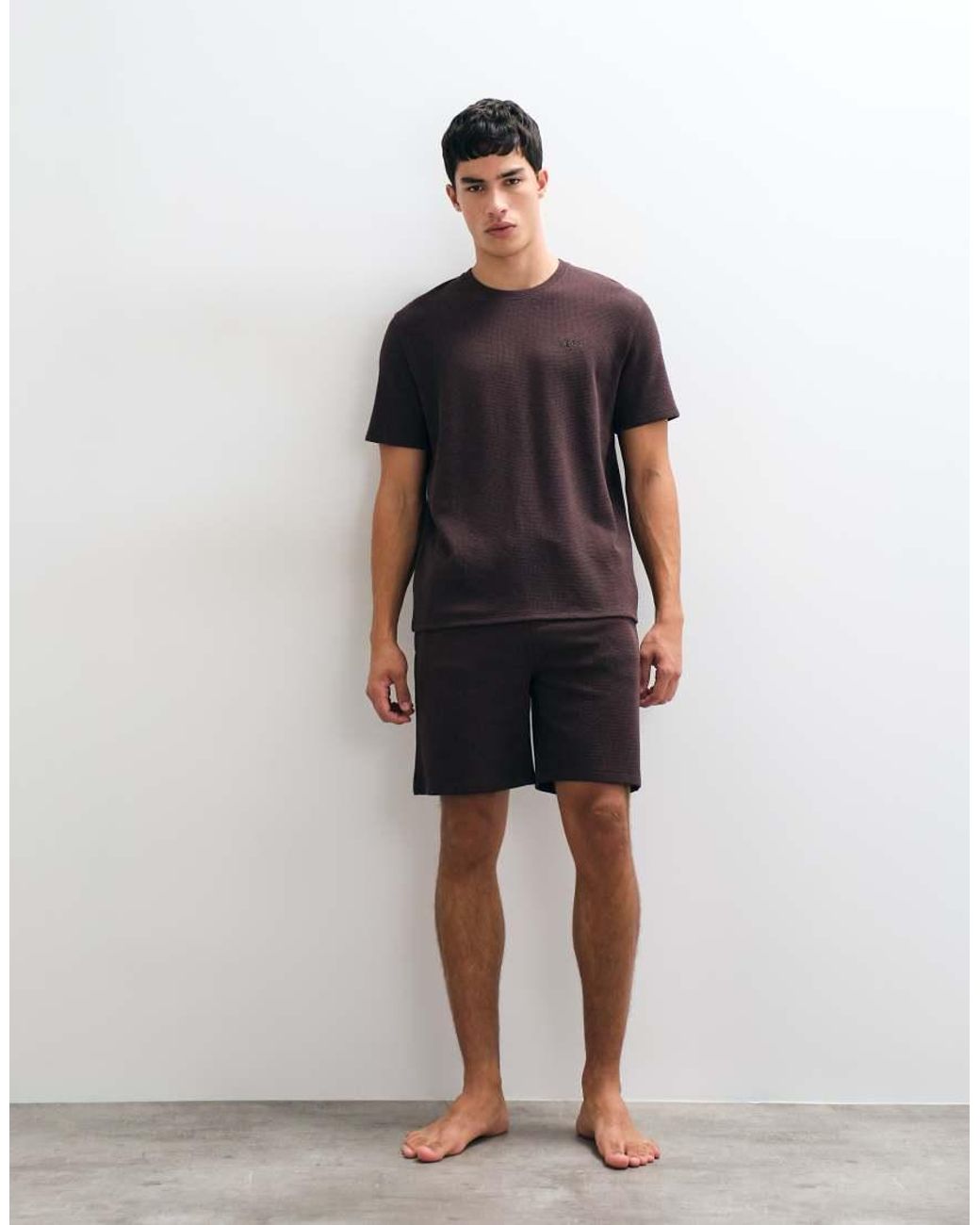 Boss Black Co-Ord Waffle T-Shirt for men
