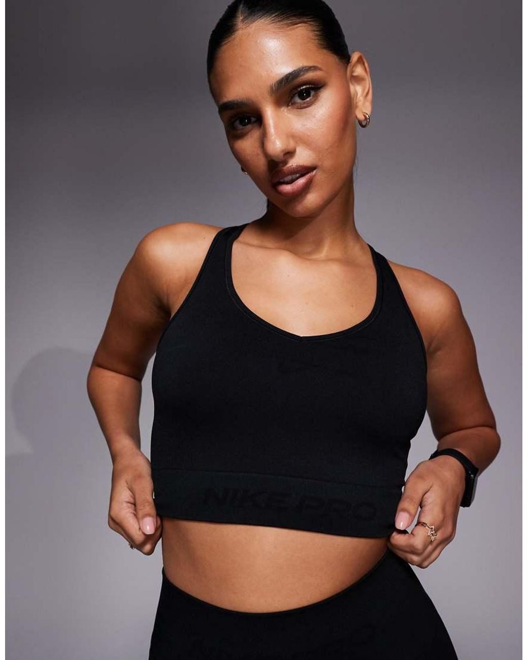 Nike Black Nike Pro Training Dri-fit Seamless Tank Top