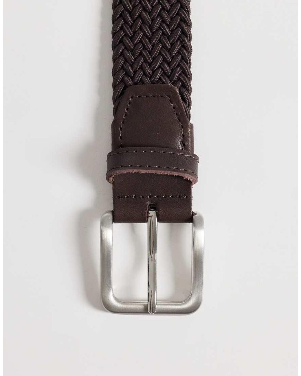 Jack & Jones Brown Woven Belt for men