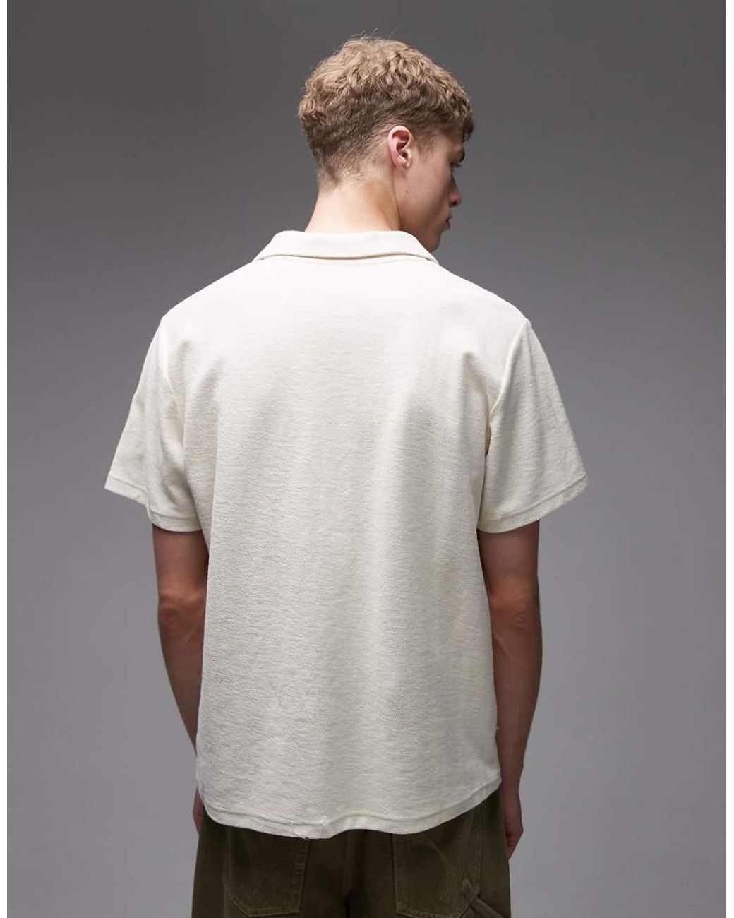 Rhythm Gray Vintage Terry Polo for men