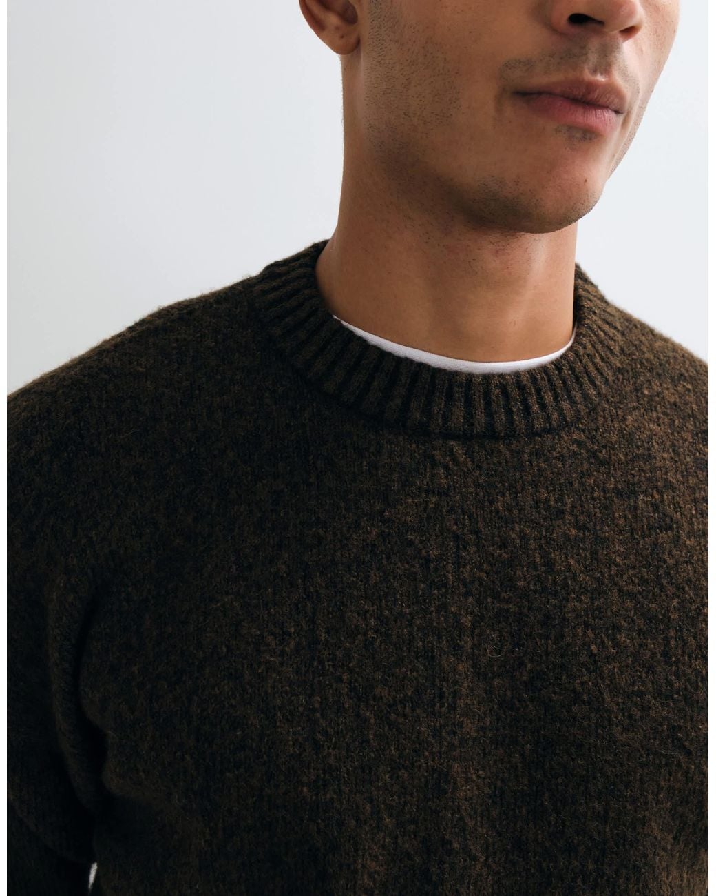 Pull oversize duveteux Jack & Jones pour homme en coloris Black