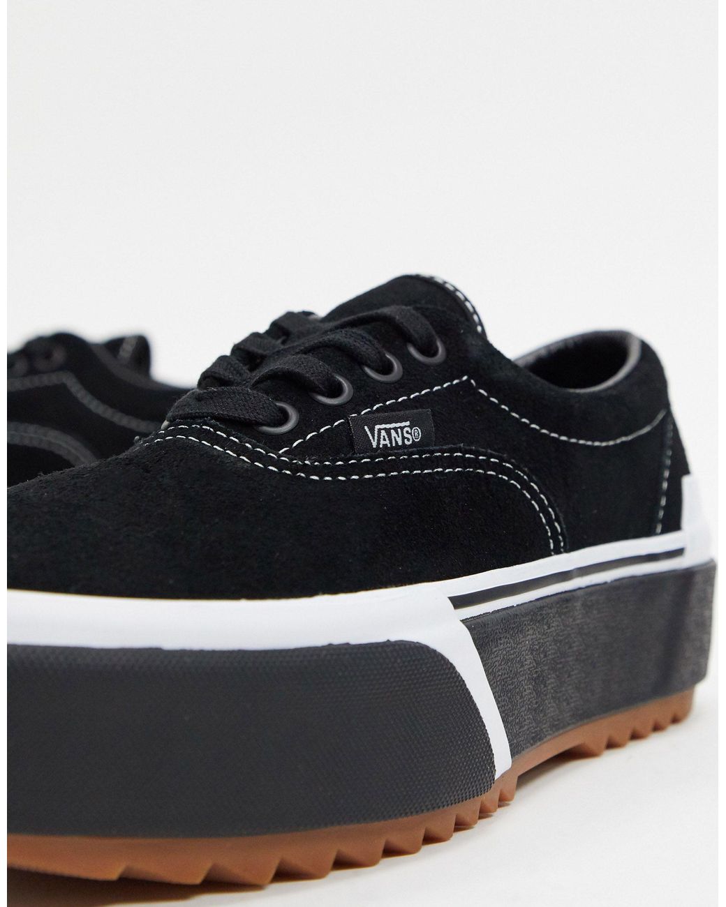 Vans Suede Era Stacked Shoes in Black | Lyst