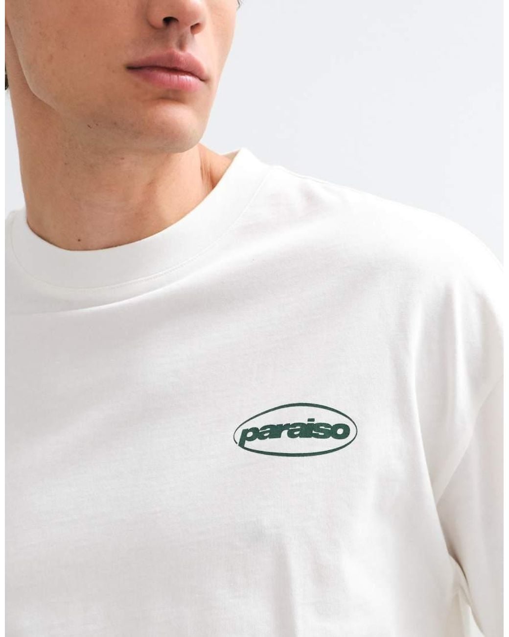 ASOS Gray Oversized Long Sleeve Top With Badge Graphic Print for men
